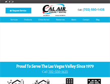 Tablet Screenshot of cal4air.com